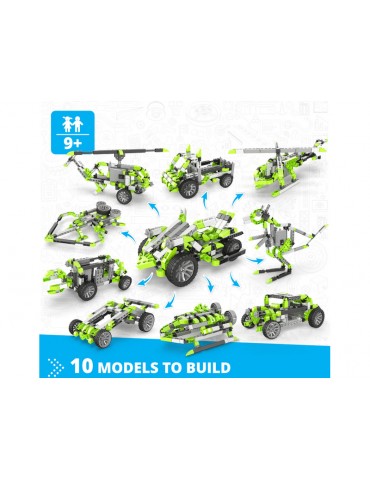 Engino konstruktorius Inventor Mechanics Keturratis motociklas 10in1