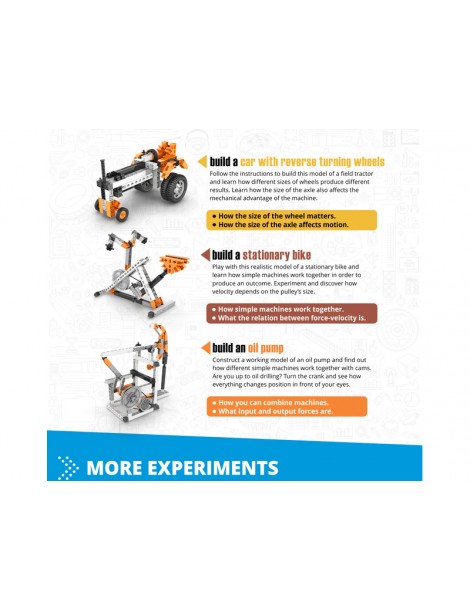 Engino Stem Simple machines mechanisms simplifying power