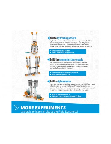 Engino Stem Fluid dynamics Archimedes' law, buoyancy and hydraulics