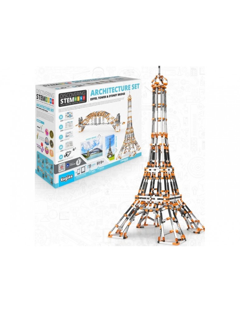 Engino Stem Architecture Eiffel Tower, Sydney Bridge
