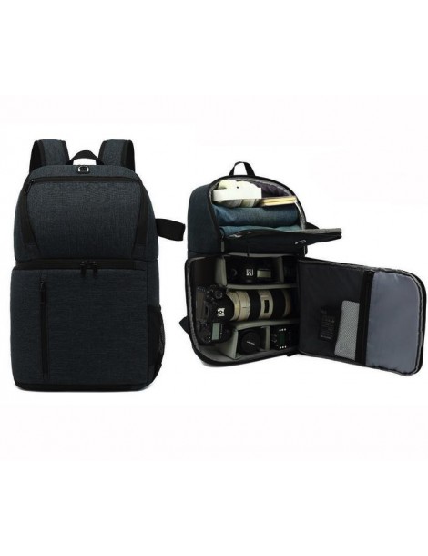 Two-Layer DIY Polyester Backpack for Cameras