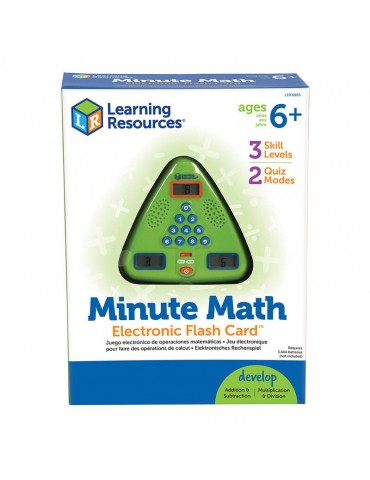 Minute Math Electronic Flash Card Learning Resources LER 6965