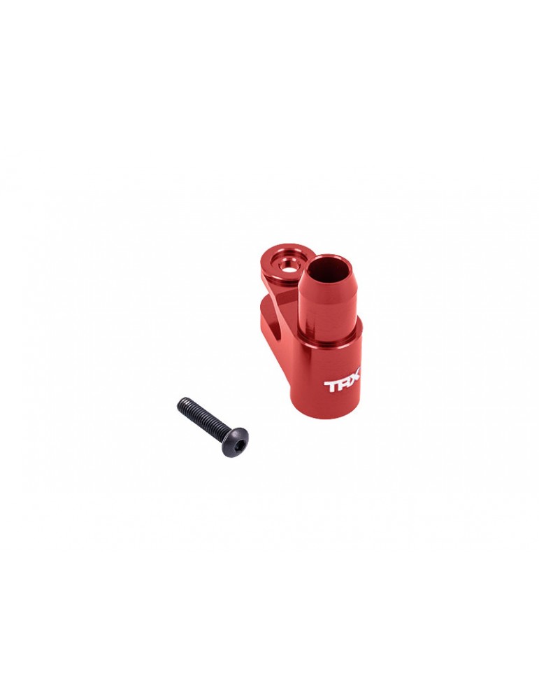 Traxxas Servo horn, steering, 6061-T6 aluminum (red-anodized)