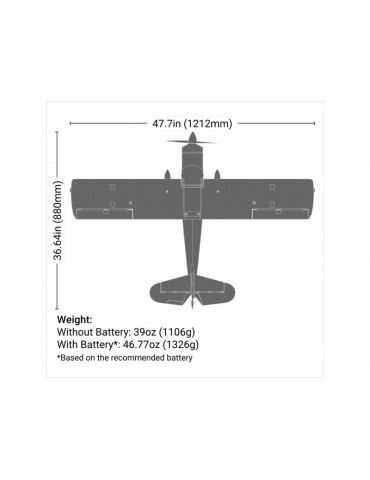 E-flite Decathlon RJG 1.2m SAFE Select BNF Basic