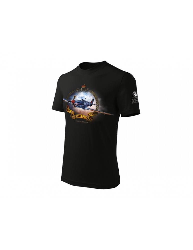 Antonio Men's T-shirt Spitfire Mk-VIII XL