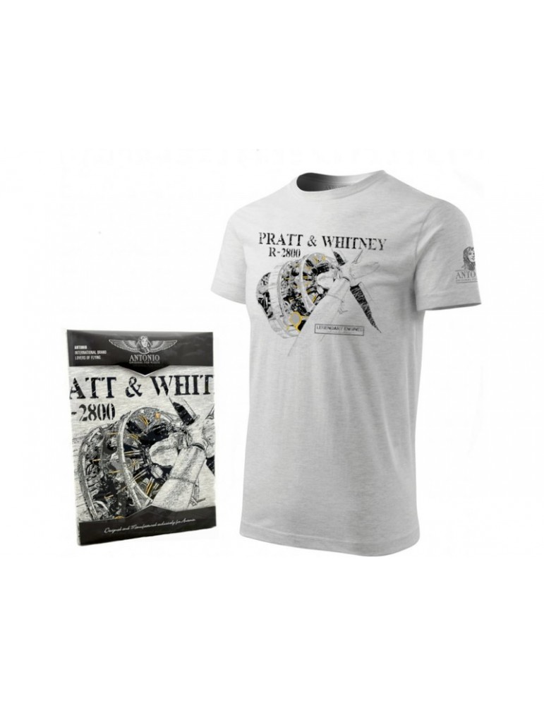 Antonio Men's T-shirt Pratt & Whitney R-2800 L