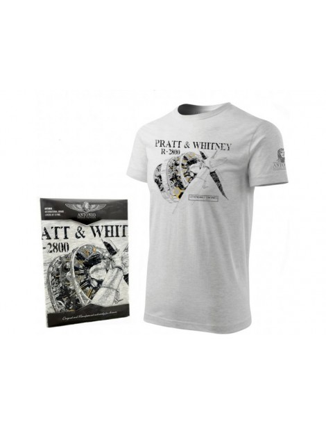 Antonio Men's T-shirt Pratt & Whitney R-2800 L