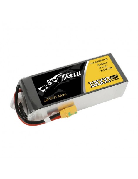 Battery Tattu 12000mAh 22.2V 30C 6S1P XT90