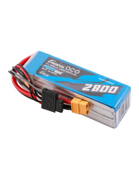 Gens ace G-Tech Soaring 2800mAh 14.8V 60C 4S1P LiPo XT60