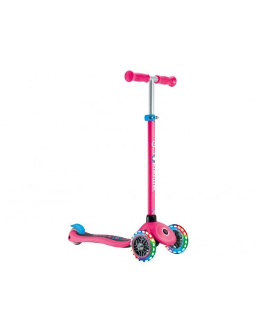 Globber - Scooter Primo Lights V2 Fuchsia Pin