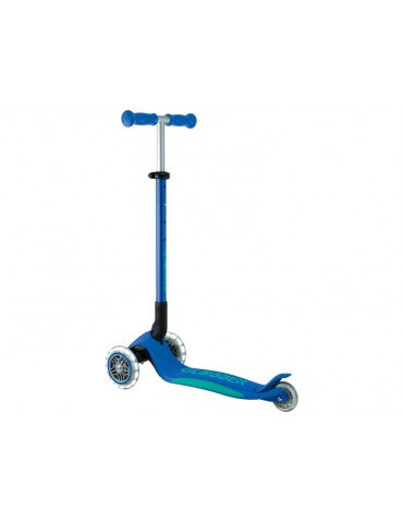 Globber - Scooter Primo Plus Lights V2 Foldable Fuchsia/Sky Blue