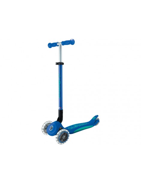 Globber - Scooter Primo Plus Lights V2 Foldable Fuchsia/Sky Blue