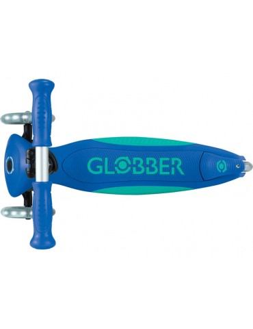Globber - Scooter Primo Plus Lights V2 Foldable Fuchsia/Sky Blue