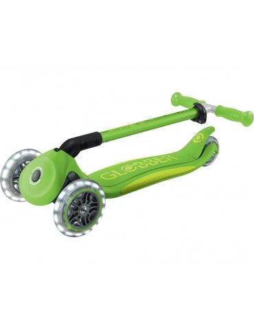 Globber - Scooter Primo Plus Lights V2 Foldable Fuchsia/Sky Blue