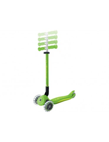 Globber - Scooter Primo Plus Lights V2 Foldable Fuchsia/Sky Blue