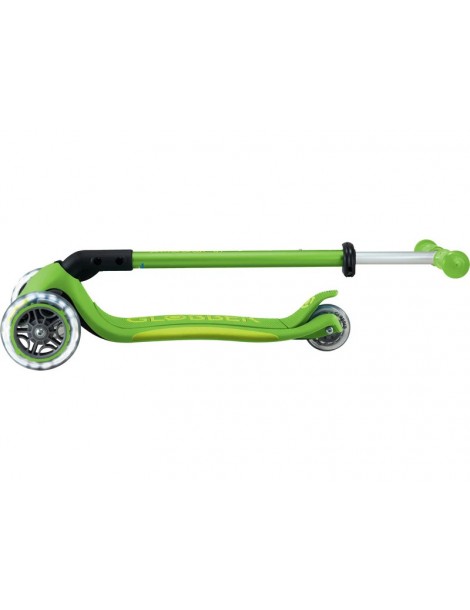 Globber - Scooter Primo Plus Lights V2 Foldable Fuchsia/Sky Blue