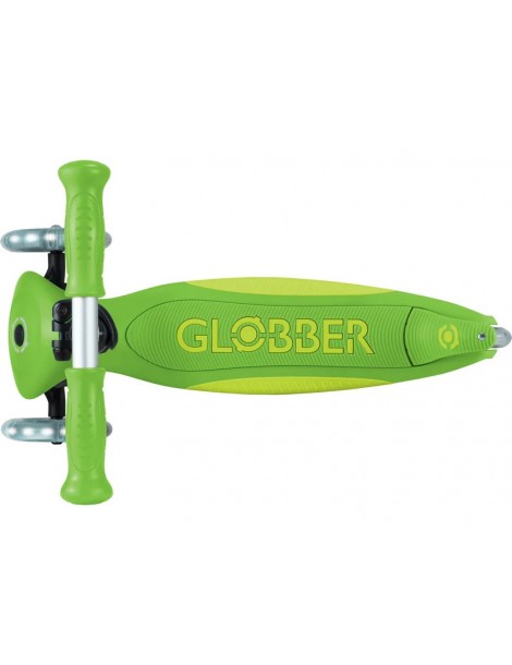 Globber - Scooter Primo Plus Lights V2 Foldable Fuchsia/Sky Blue