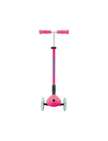 Globber - Scooter Primo Plus Lights V2 Foldable Fuchsia/Sky Blue