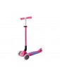 Globber - Scooter Primo Plus Lights V2 Foldable Fuchsia/Sky Blue
