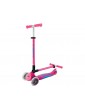 Globber - Scooter Primo Plus Lights V2 Foldable Fuchsia/Sky Blue