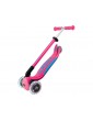 Globber - Scooter Primo Plus Lights V2 Foldable Fuchsia/Sky Blue