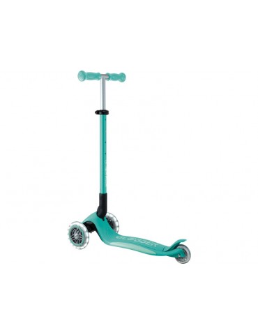Globber - Scooter Primo Plus Lights V2 Foldable Fuchsia/Sky Blue