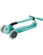 Globber - Scooter Primo Plus Lights V2 Foldable Fuchsia/Sky Blue