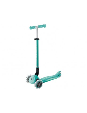 Globber - Scooter Primo Plus Lights V2 Foldable Fuchsia/Sky Blue