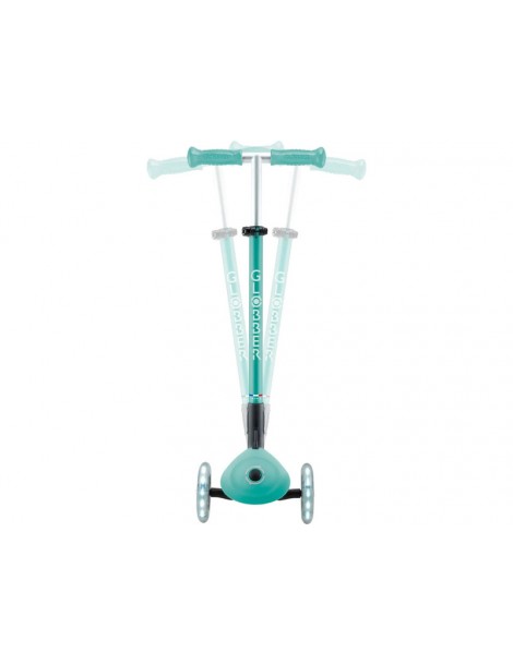 Globber - Scooter Primo Plus Lights V2 Foldable Fuchsia/Sky Blue