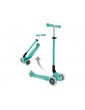 Globber - Scooter Primo Plus Lights V2 Foldable Fuchsia/Sky Blue