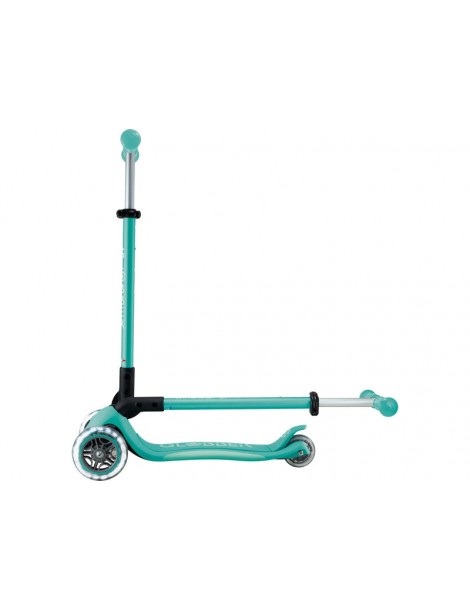 Globber - Scooter Primo Plus Lights V2 Foldable Fuchsia/Sky Blue