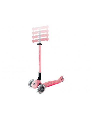 Globber - Scooter Primo Plus Lights V2 Foldable Fuchsia/Sky Blue