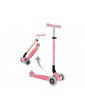 Globber - Scooter Primo Plus Lights V2 Foldable Fuchsia/Sky Blue