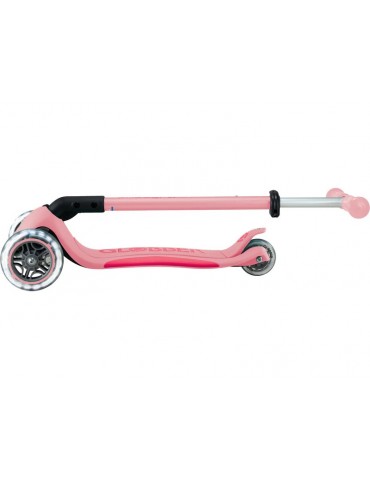 Globber - Scooter Primo Plus Lights V2 Foldable Fuchsia/Sky Blue