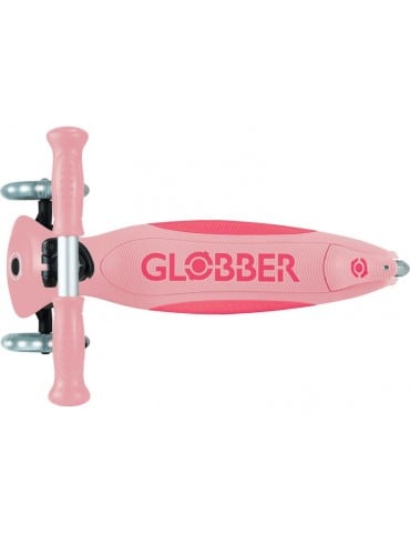 Globber - Scooter Primo Plus Lights V2 Foldable Fuchsia/Sky Blue