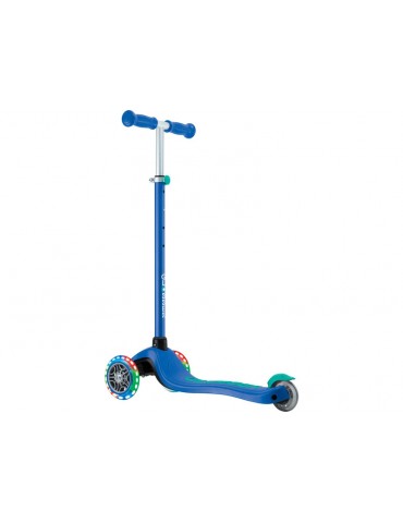 Globber - Scooter Primo Plus Lights V2 Navy Blue/Emerald Green