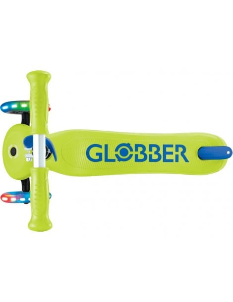 Globber - Scooter Primo Plus Lights V2 Navy Blue/Emerald Green