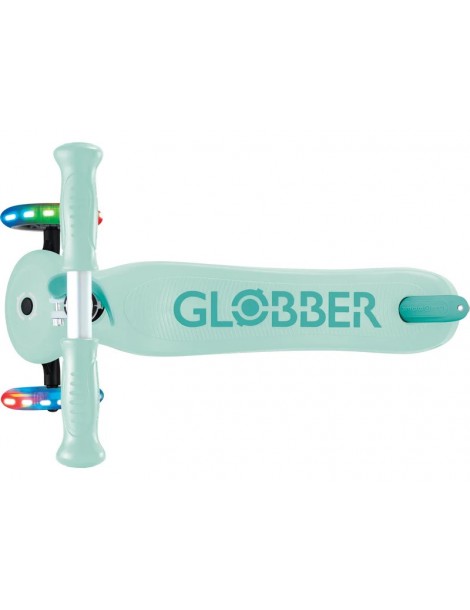 Globber - Scooter Primo Plus Lights V2 Navy Blue/Emerald Green