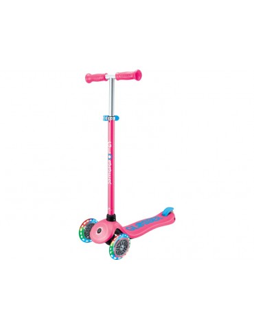 Globber - Scooter Primo Plus Lights V2 Fuchsia/Sky Blue
