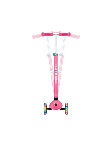 Globber - Scooter Primo Plus Lights V2 Fuchsia/Sky Blue