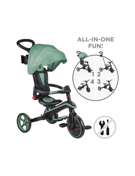 Globber - Tricycle Explorer Trike 4in1 Foldable Teal