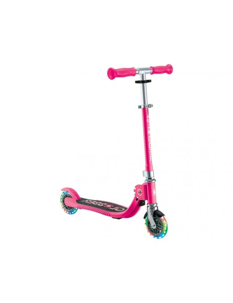 Globber - Scooter Junior Flow Lights Foldable Fuchsia