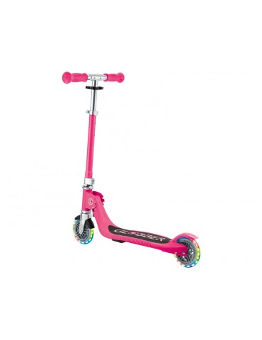 Globber - Scooter Junior Flow Lights Foldable Fuchsia