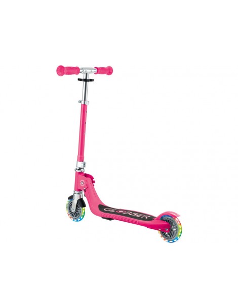Globber - Scooter Junior Flow Lights Foldable Fuchsia