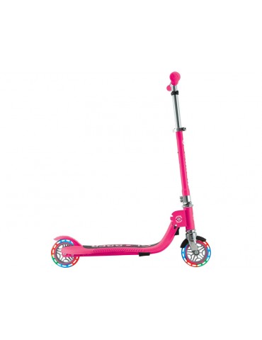 Globber - Scooter Junior Flow Lights Foldable Fuchsia