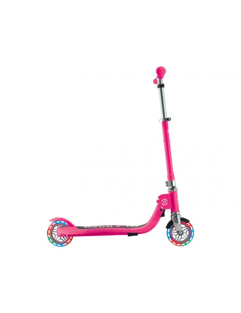 Globber - Scooter Junior Flow Lights Foldable Fuchsia