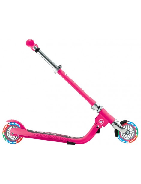 Globber - Scooter Junior Flow Lights Foldable Fuchsia