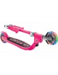 Globber - Scooter Junior Flow Lights Foldable Fuchsia