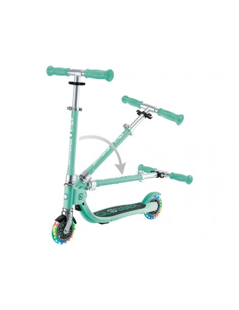 Globber - Scooter Junior Flow Lights Foldable Fuchsia
