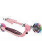 Globber - Scooter Junior Flow Lights Foldable Fuchsia